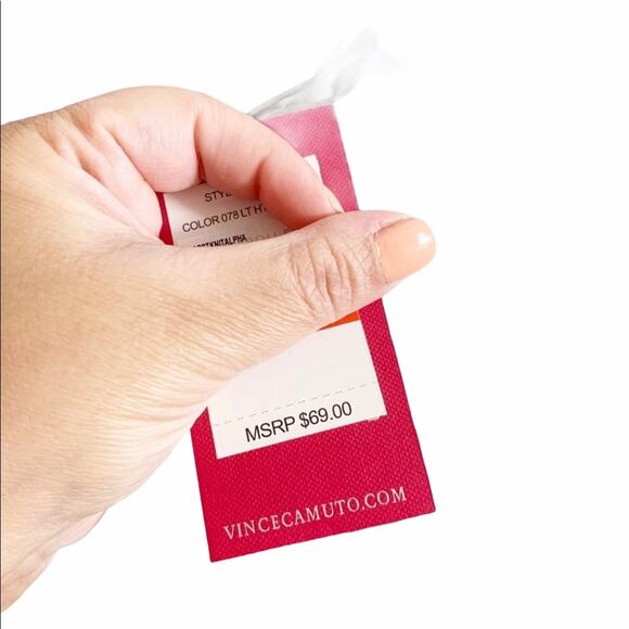 Vince Camuto Long Sleeve Gray Shirt - Picture 4 of 6